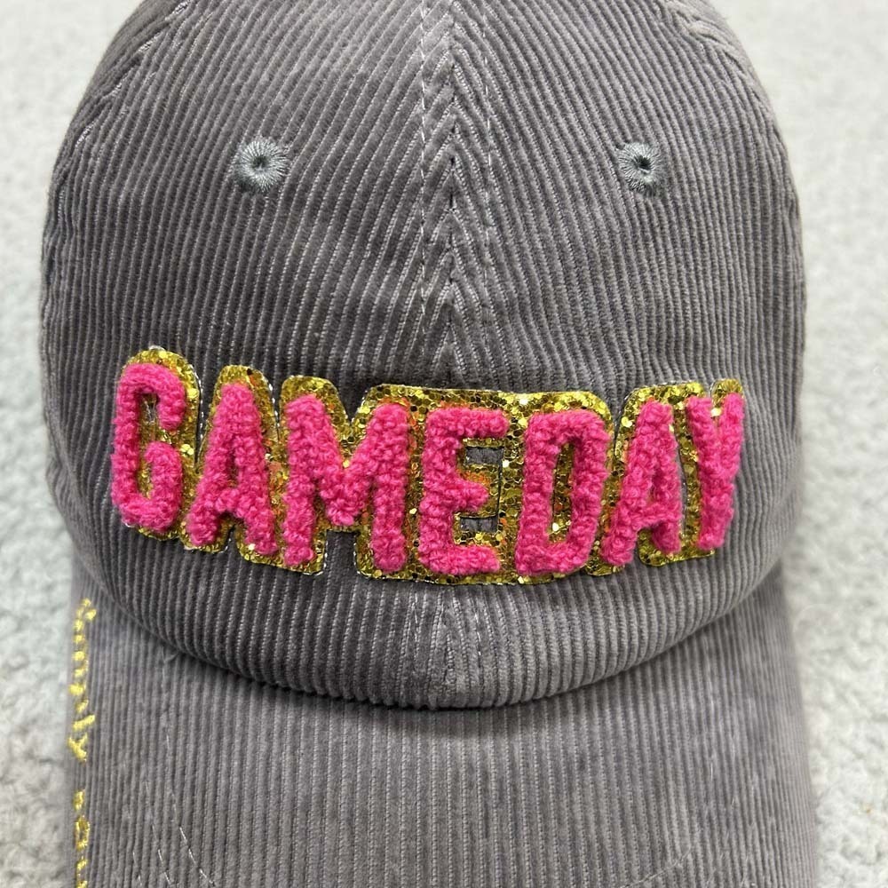 Simply Southern Hat One Size Baseball Cap Gameday Corduroy Preppy - Picture 3 of 11
